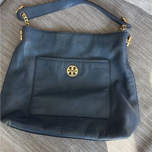 Tory Burch Blue Leather Shoulder Bag